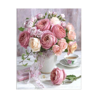 Алмазна мозаїка Букет ніжних троянд 40х50 см FA40435