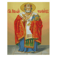 Алмазная мозаика Николай Чудотворец 40х50 см FA40818