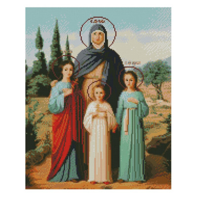 Алмазна мозаїка Віра Надія Любов та їхня мати Софія 40х50 см FA40822