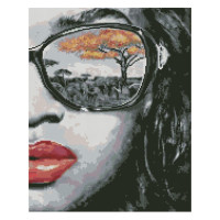 Алмазна мозаїка Африка в окулярах 40х50 см FA40834