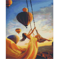 Алмазная картина Strateg ПРЕМИУМ Невесомость размером 40х50 см FA40846