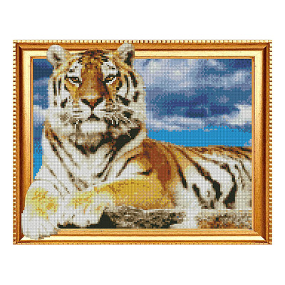 Алмазная мозаика Гордый тигр 40х50 см FT30055