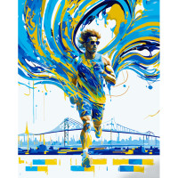 Картина по номерам Strateg ПРЕМИУМ С движением по жизни с лаком размером 40х50 см (GS1333)