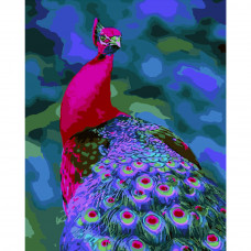 Картина по номерами Strateg ПРЕМИУМ Очаровательная птица размером 40х50 см (GS182)