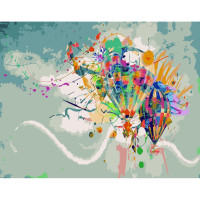Картина по номерам Strateg ПРЕМИУМ Воздушные шары размером 40х50 см (GS327)