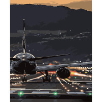 Картина по номерам Strateg ПРЕМИУМ В начале полета размером 40х50 см (GS621)