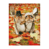 Алмазна мозаїка Пара бурундучків 30х40 см HX004