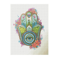 Алмазна мозаїка Квітковий амулет 30х40 см HX016