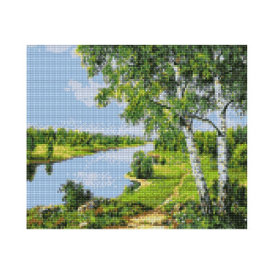 Алмазна мозаїка Весняний пейзаж 30х40 см HX029