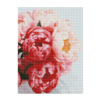 Алмазна мозаїка Квітучі півонії 30х40 см HX046