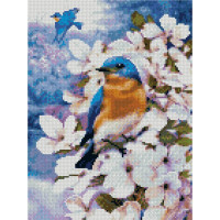 Алмазная мозаика Синички 30х40 см HX056