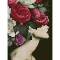 Алмазная мозаика Выразительные цветы 30х40 см HX057