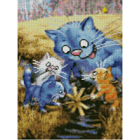 Алмазна мозаїка Весела риболовля 30х40 см HX078