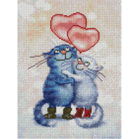 Алмазна мозаїка Закохані 30х40 см HX079