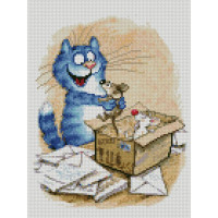 Алмазна мозаїка Цікава посилка 30х40 см HX083