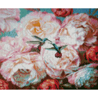 Алмазна мозаїка Ніжність півонії 30х40 см HX085