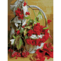 Алмазна мозаїка Горобиновий натюрморт 30х40 см HX095