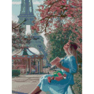 Алмазна мозаїка Весна у Парижі 30х40 см HX098