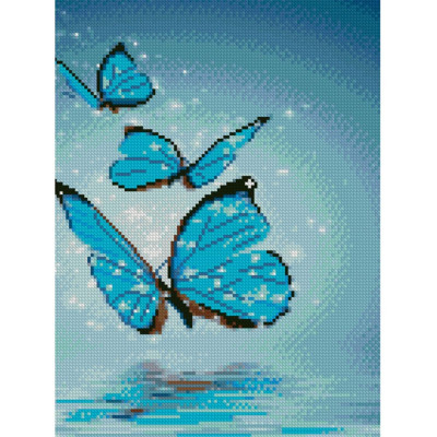Алмазна мозаїка Чарівні метелики 30х40 см HX126