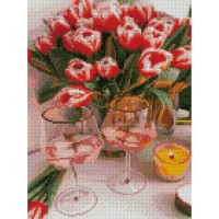 Алмазна мозаїка Літні коктейлі 30х40 см HX128