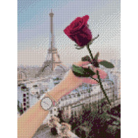 Алмазная мозаика Роза для тебя 30х40 см HX134