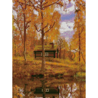 Алмазна мозаїка У золоті дерев 30х40 см HX143