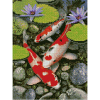 Алмазная мозаика Рыбки 30х40 см HX153