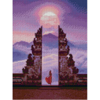 Алмазная мозаика Фиолетовая луна 30х40 см HX167