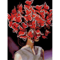 Алмазна мозаїка Думки-метелики 30х40 см HX226