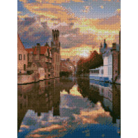 Алмазная мозаика Небо в воде 30х40 см HX237