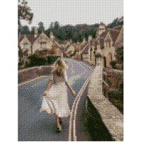 Алмазная мозаика Тропинка в город 30х40 см HX242