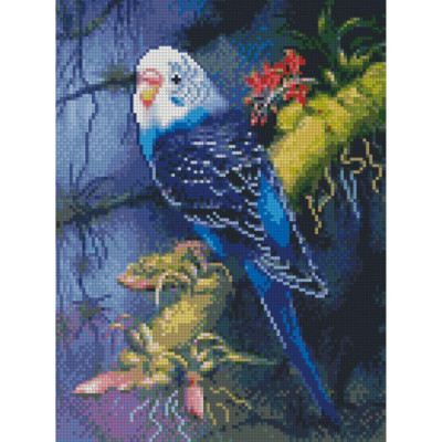 Алмазна мозаїка Блакитний папуга 30x40 см HX247