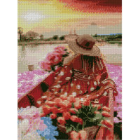 Алмазна мозаїка Побачення на заході сонця 30х40 см HX255