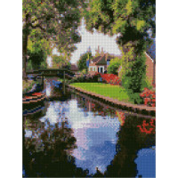 Алмазна мозаїка Затишне місце 30х40 см HX265