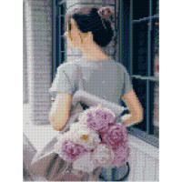 Алмазна мозаїка Букет із собою 30х40 см HX273