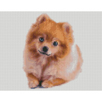 Алмазна мозаїка Маленьке милий щеня 30х40 см HX414