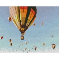 Алмазная мозаика Strateg ПРЕМИУМ Пули в небе размером 30х40 см (HX502)