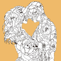 Набор для росписи-антистресс Strateg Цветочная любовь размером 30х30 см (JCEE37106)