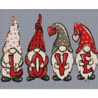 Алмазна Мозаїка Strateg ПРЕМІУМ Гноміки Strateg розміром 30х40 см (KB114)