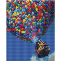 Алмазная мозаика Strateg ПРЕМИУМ Вверх! размером 30х40 см (KB116)