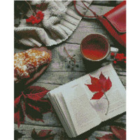 Алмазна картина Strateg ПРЕМІУМ Комфортна атмосфера розміром 40х50 см (L-053)