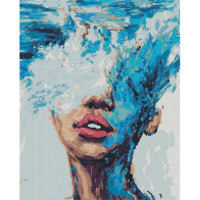Алмазна картина Strateg ПРЕМІУМ Очищення водою розміром 40х50 см (L-064)