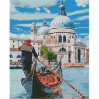Алмазная картина Strateg ПРЕМИУМ Прогулка на воде размером 40х50 см (L-234)