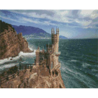 Алмазна картина Strateg ПРЕМІУМ Перлина Криму розміром 40х50 см (L-341)