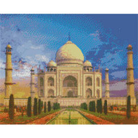 Алмазна картина Strateg ПРЕМІУМ Величний Тадж Махал розміром 40х50 см (L-492)