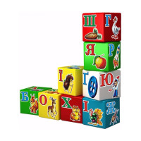 Навчальна гра Технок "Набір кубиків Азбука Веселка" (укр) (1806)