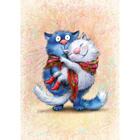 Картина за номерами У теплих лапках 30х40 см SS-6390