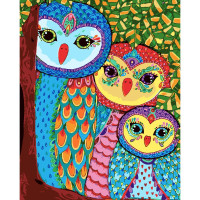 Картина за номерами "Загадкові сови" 30х40 см SS-6416