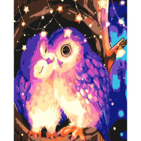 Картина за номерами "Чарівні совушки " 30х40 см SS-6418