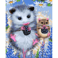 Картина за номерами "Маленкі опосуми з ягідками" 30х40 см SS-6444